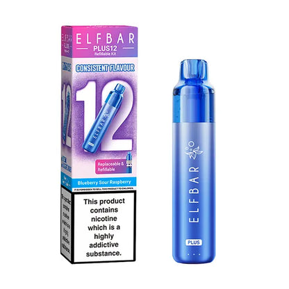 Elfbar Plus 12 Prefilled Vape Kit - Banana Ice - Flawless Vape Shop