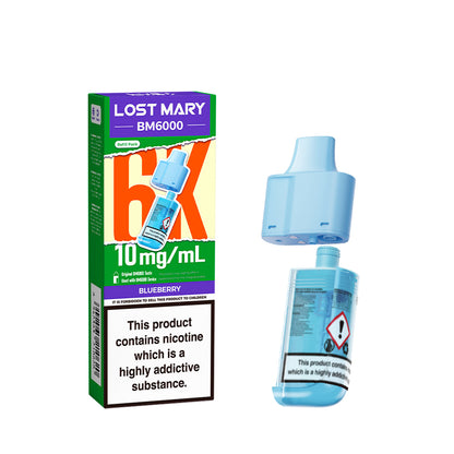 Lost Mary BM6000 Prefilled Pod 10mg - Pineapple Ice - Flawless Vape Shop