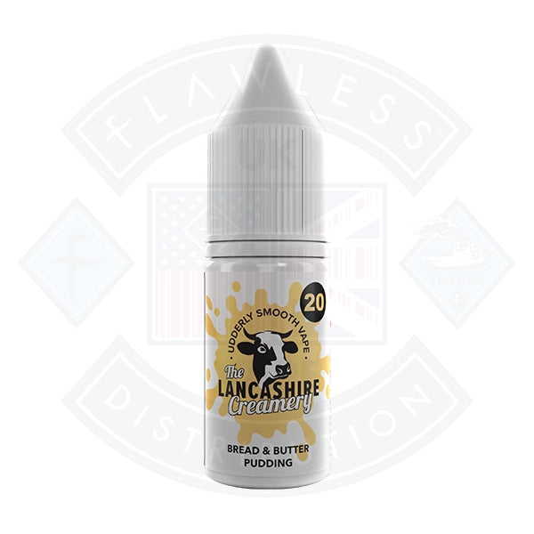 The Lancashire Creamery Salt 10ml Bread & Butter Pudding - 5mg - Flawless Vape Shop