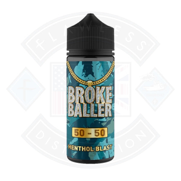 Broke Baller Menthol Blast 0mg 80ml Shortfill E-Liquid