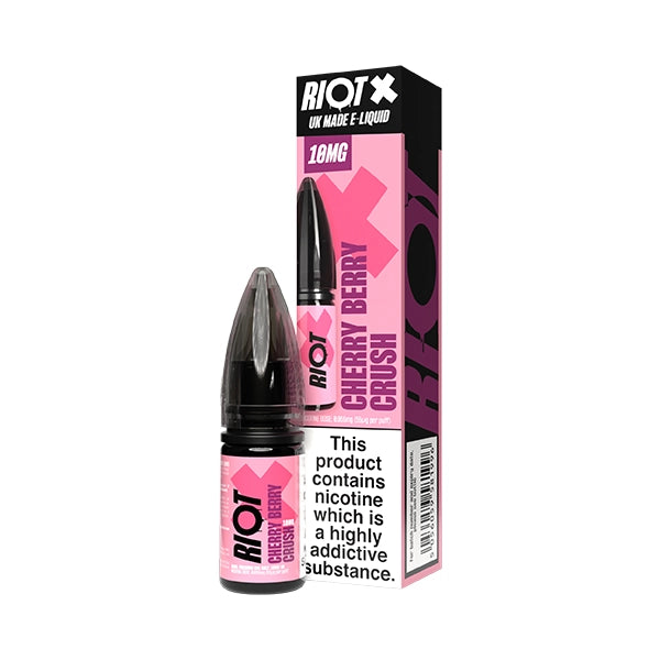 Riot X Salt 10ml Cherry Berry Crush - 10mg - Flawless Vape Shop