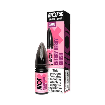 Riot X Salt 10ml Cherry Berry Crush - 10mg - Flawless Vape Shop