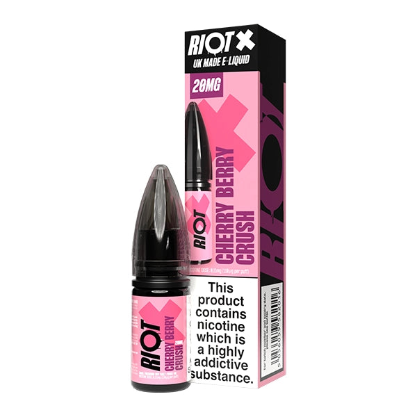 Riot X Salt 10ml Cherry Berry Crush - 10mg - Flawless Vape Shop