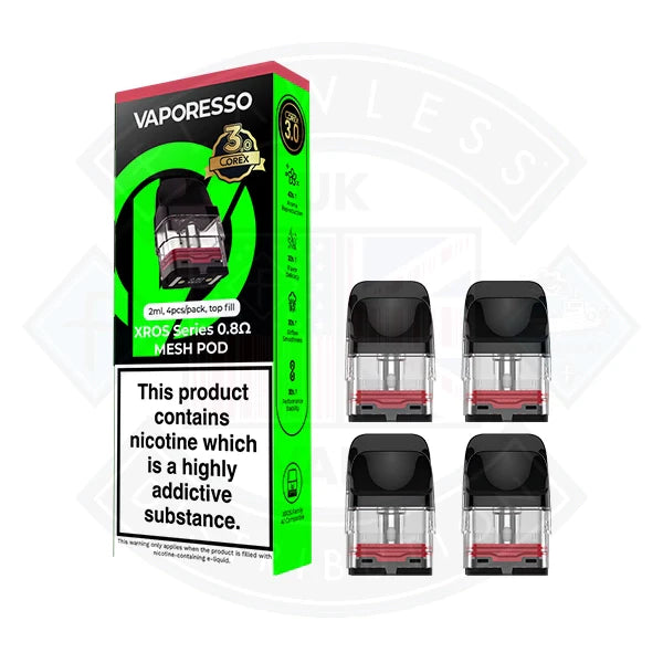 Vaporesso Xros Corex 3.0 Pods Vaporesso XROS Corex 3.0 Pods 2ml | 4 Pack Vaporesso Xros Corex 3.0 Pods Vaporesso XROS Corex 3.0 Pods 2ml | 4 Pack