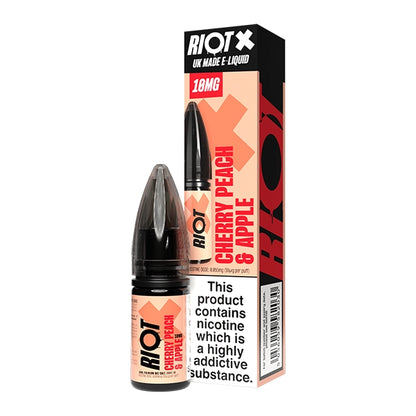 Riot X Salt 10ml Cherry Peach & Apple - 10mg - Flawless Vape Shop