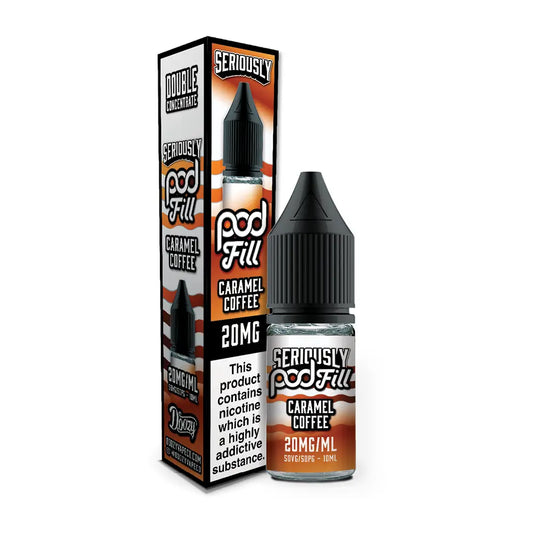 Doozy Vape Seriously Pod Fill Salt 10ml Caramel Coffee