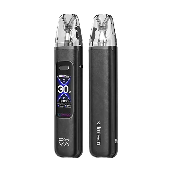 Oxva Xlim PRO 3 Vape Kit - Black Leather - Flawless Vape Shop