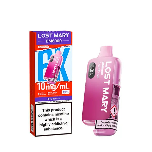 Lost Mary BM6000  Prefilled Pod Kit 10mg - Blueberry - Flawless Vape Shop