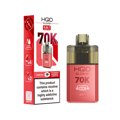 HQD Glow Air 70K Prefilled Pod Kit - Summer Dream & Blue Razz Cherry - Flawless Vape Shop