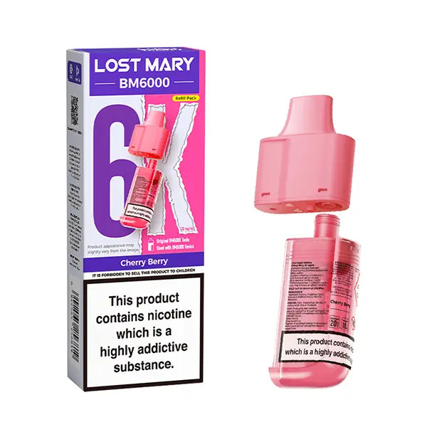 Lost Mary BM6000  Prefilled Pod 20mg - Blackberry Ice - Flawless Vape Shop