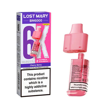 Lost Mary BM6000  Prefilled Pod 20mg - Blackberry Ice - Flawless Vape Shop