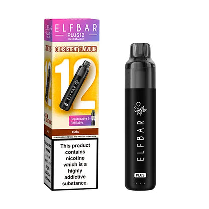 Elfbar Plus 12 Prefilled Vape Kit - Banana Ice - Flawless Vape Shop