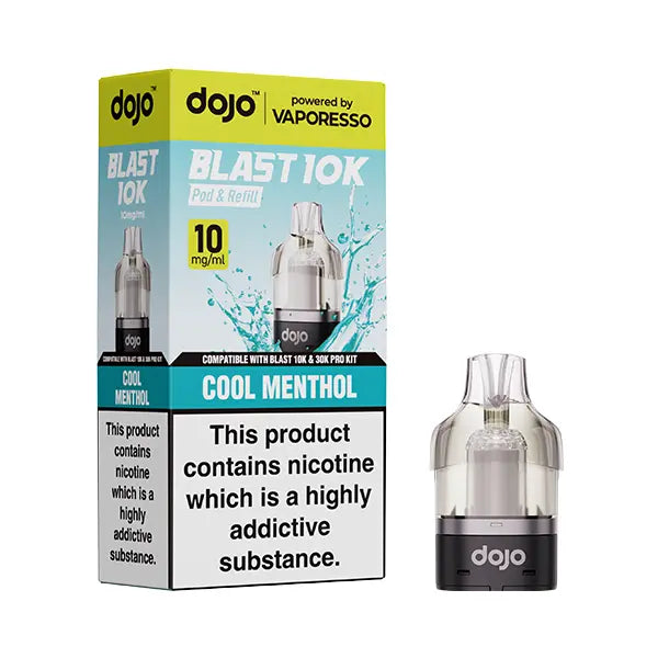 Dojo Blast 10k / 30k Replacement Pods 10mg - Straw Raspberry Cherry Ice - Flawless Vape Shop