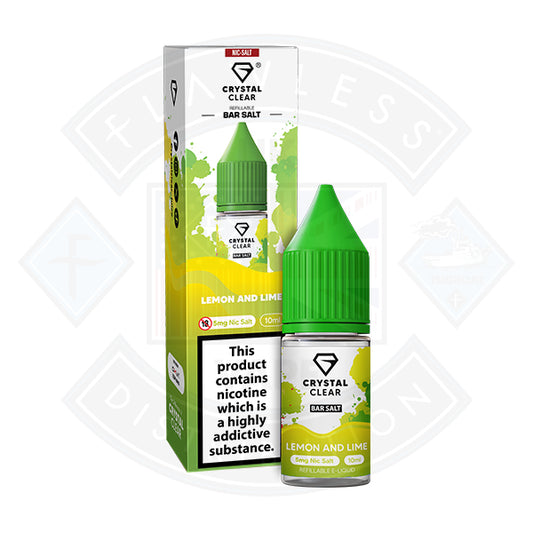 Crystal Clear Bar Nic Salt 10ml Lemon and Lime