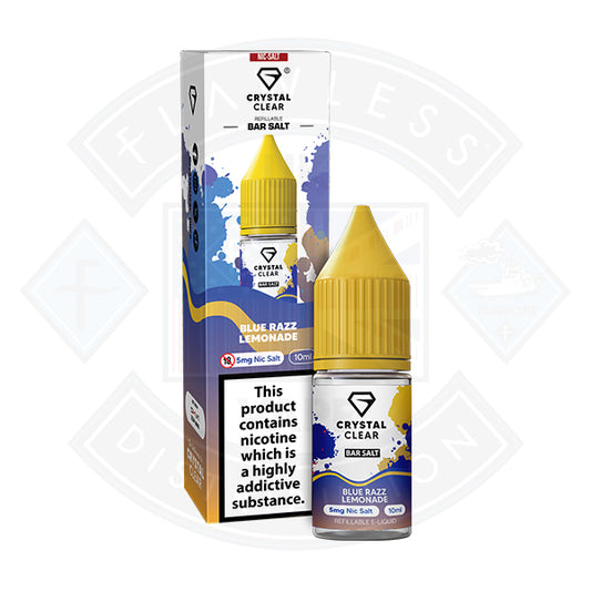 Crystal Clear Bar Nic Salt 10ml Blue Razz Lemonade