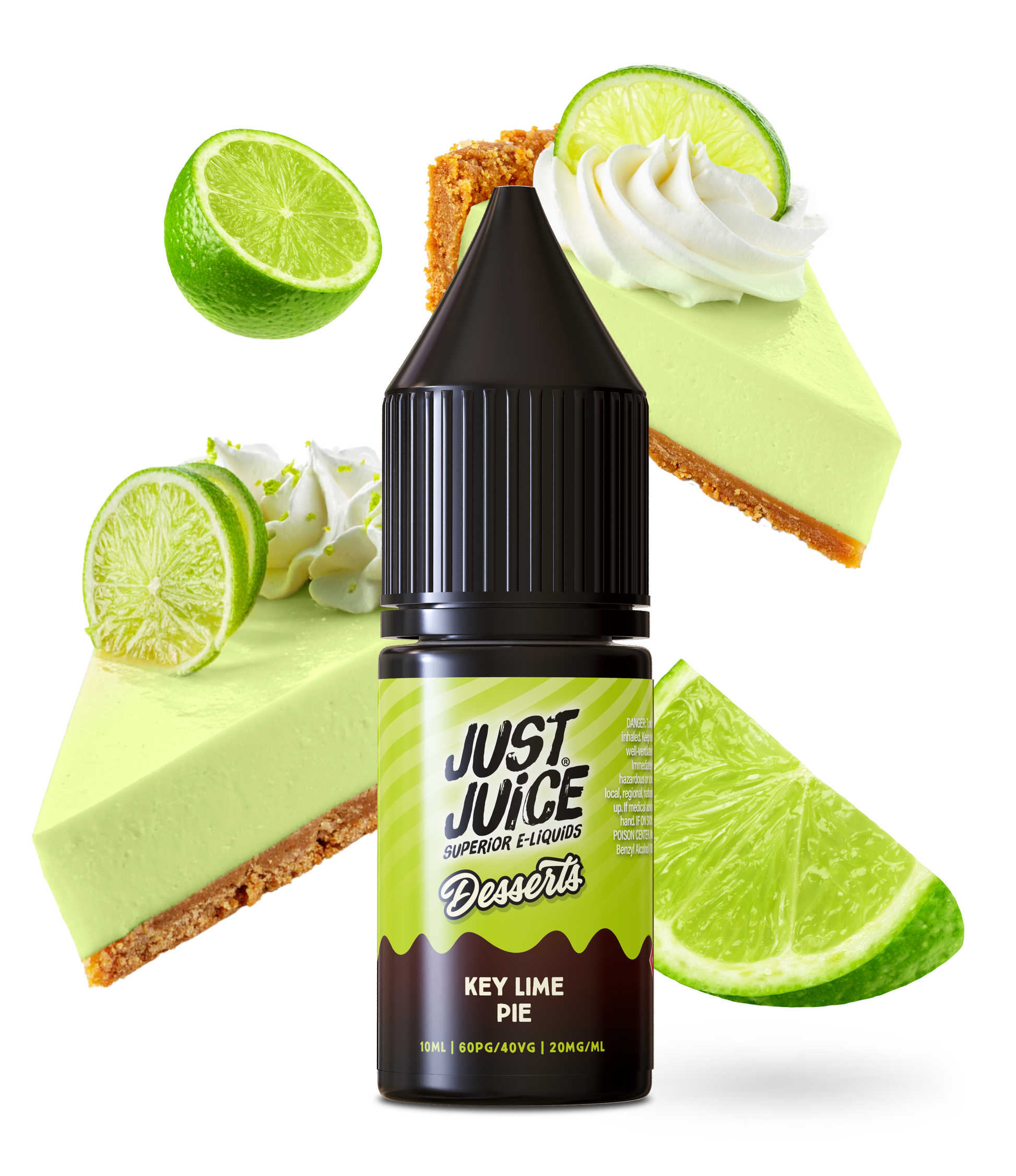 Just Juice Dessert Salt  10ml Key Lime Pie - 5mg - Flawless Vape Shop