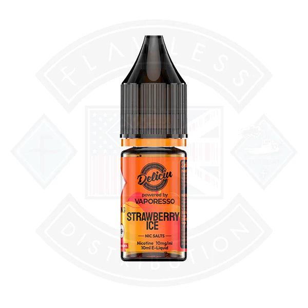 Deliciu V2 Strawberry Ice Nic Salt 10ml by Vaporesso - 20mg - Flawless Vape Shop