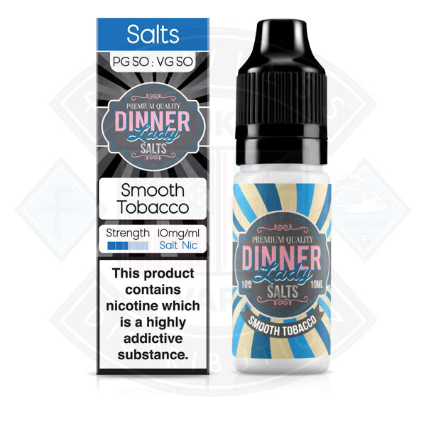 Dinner Lady Smooth Tobacco Nic Salt 10ml 10mg E-liquid
