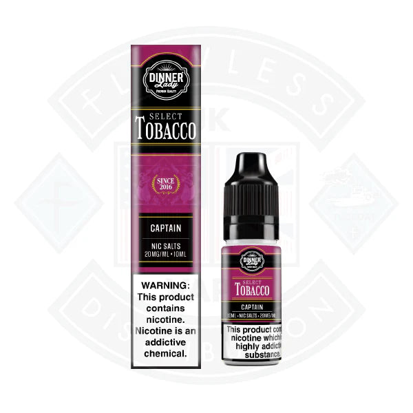 dinner lady select tobacco Dinner Lady Select Tobacco Nic Salt Captain 10ml | Low Prices