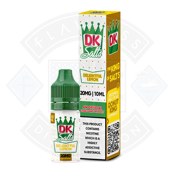 Donut King Nic Salts 10ml Delight Lemon - 20mg - Flawless Vape Shop