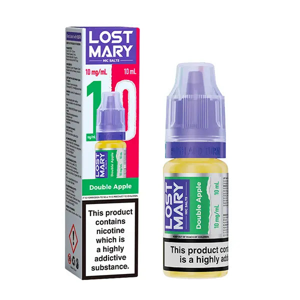 LOST MARY Double Apple Nic Salts E-Liquid 10ml - 5mg - Flawless Vape Shop