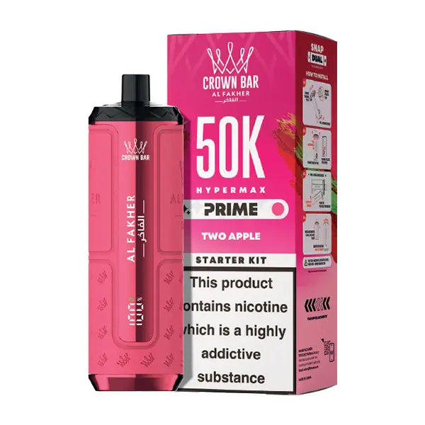 Al Fakher 50K Hypermax Prime Prefilled Vape Kit - Blue razz lemonade - Flawless Vape Shop