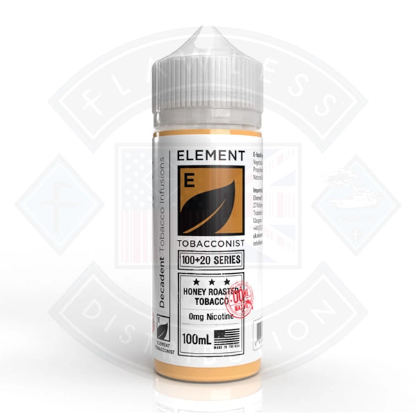 Element Tobacconist - Honey Roasted Tobacco 0mg 100ml Shortfill