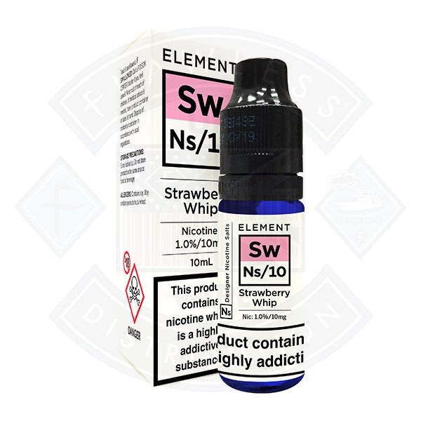 Element Eliquid Strawberry Whip Nic Salt Eliquid 10ml