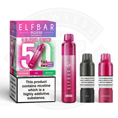 Elfbar Plus50 Prefilled Vape Kit - Yellow Edition - Flawless Vape Shop