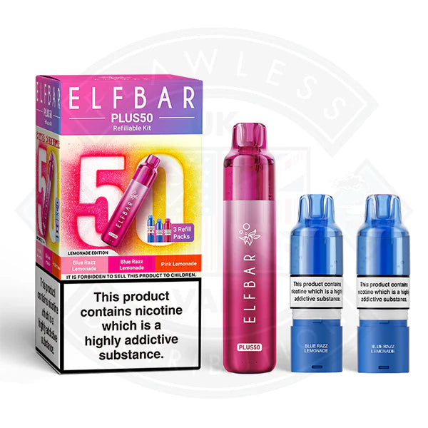 Elfbar Plus50 Prefilled Vape Kit - Yellow Edition - Flawless Vape Shop