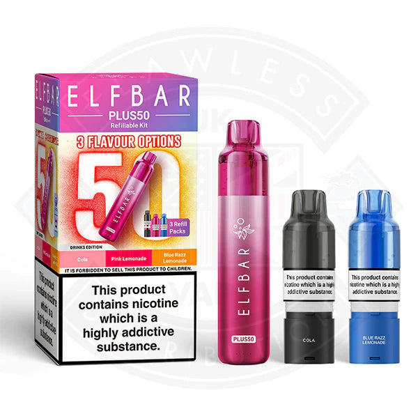 Elfbar Plus50 Prefilled Vape Kit - Yellow Edition - Flawless Vape Shop