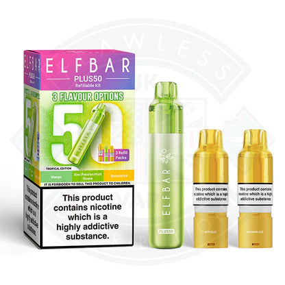 Elfbar Plus50 Prefilled Vape Kit - Yellow Edition - Flawless Vape Shop