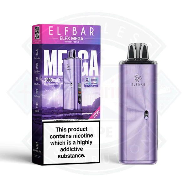 Elfbar ELFX Mega Vape Kit - Cyan - Flawless Vape shop