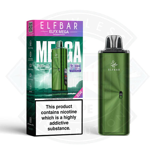 Elfbar ELFX Mega Vape Kit - Cyan - Flawless Vape shop