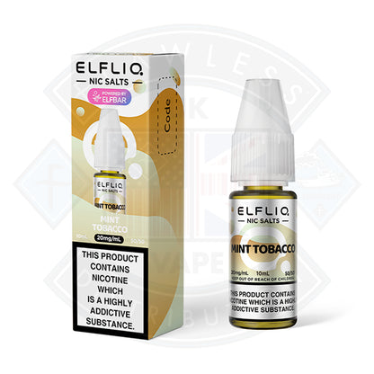 Elf Bar ELFLIQ Mint Tobacco Nic Salt 10ml - 5mg - Flawless Vape Shop