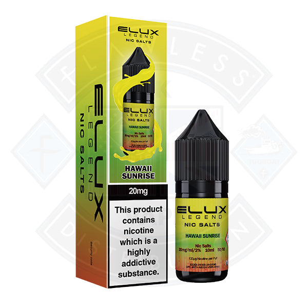 Elux Legend Nic Salt - Hawaii Sunrise 10ml - 10mg - Flawless Vape Shop