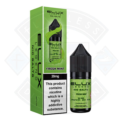 Elux Legend Nic Salt -  Fresh Mint 10ml - 10mg - Flawless Vape Shop