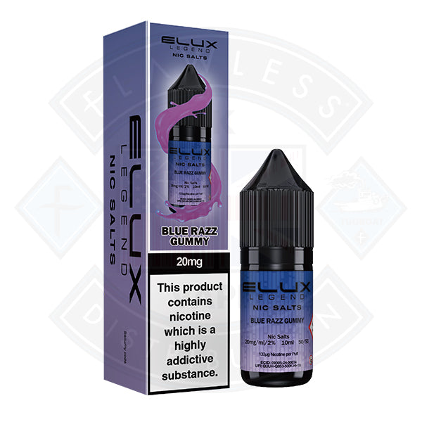 Elux Legend Nic Salt - Blue Razz Gummy 10ml