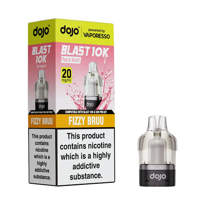 Dojo Blast 10k / 30k Replacement Pods - Straw- Raspberry Cherry - Flawless Vape Shop