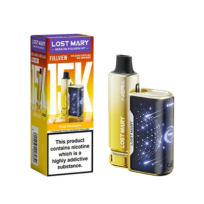 Lost Mary Nera15K Fullview Prefilled Vape Kit - Banana Ice - Flawless Vape Shop