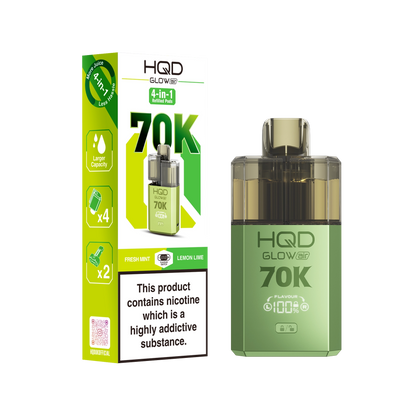 HQD Glow Air 70K Prefilled Pod Kit - Summer Dream & Blue Razz Cherry - Flawless Vape Shop