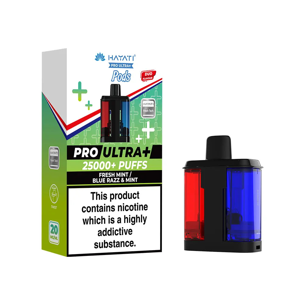 Hayati Pro Ultra Plus 25000 Pods - Blue Razz Cherry - Flawless Vape Shop