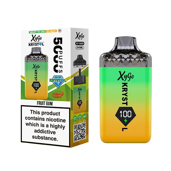 XYGO 5000 Krystal Prefilled Vape Kit - Lemon & Lime - Flawless Vape Shop