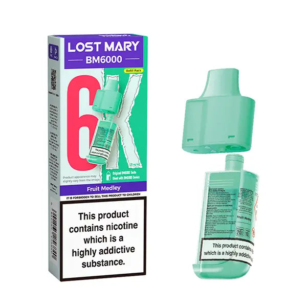 Lost Mary BM6000  Prefilled Pod 20mg - Blackberry Ice - Flawless Vape Shop