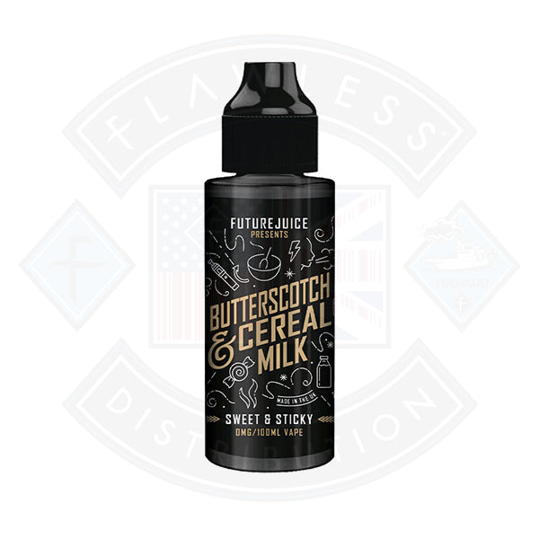 Future Juice - Butterscotch Cereal Milk 0mg 100ml Shortfill - Flawless Vape Shop