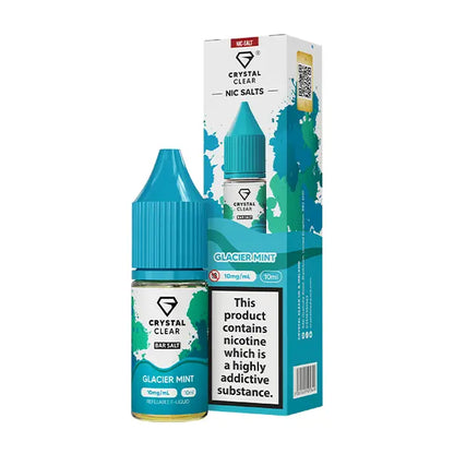 Crystal Clear Bar Nic Salts 10ml Glacier Mint - 10mg - Flawless Vape Shop