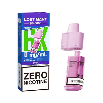 Lost Mary BM6000 Prefilled Pod ZERO - Blueberry Sour Raspberry - Flawless Vape Shop