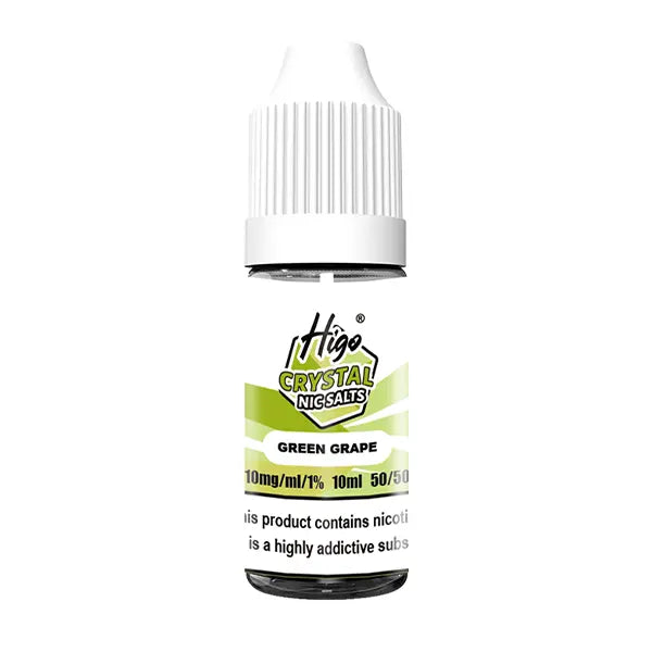Higo Crystal Nic Salt 10ml Green Grape - 10mg - Flawless Vape Shop