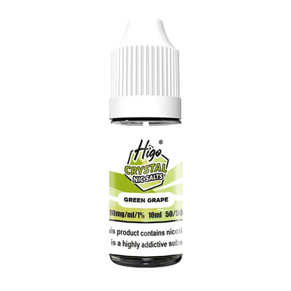 Higo Crystal Nic Salt 10ml Green Grape - 10mg - Flawless Vape Shop
