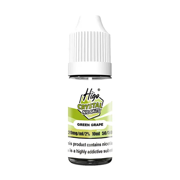 Higo Crystal Nic Salt 10ml Green Grape - 10mg - Flawless Vape Shop